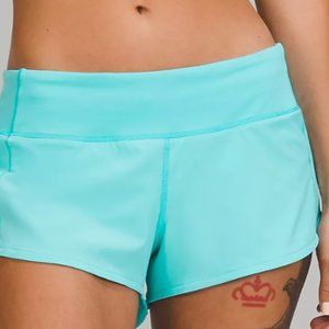 Speed Up Low-Rise Lined Short 2.5" Electric Turquoise Size 0